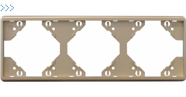 Горизонтальная тройная рамка, платина (50931 TPL) Горизонтальная тройная рамка, платина (50931 TPL)